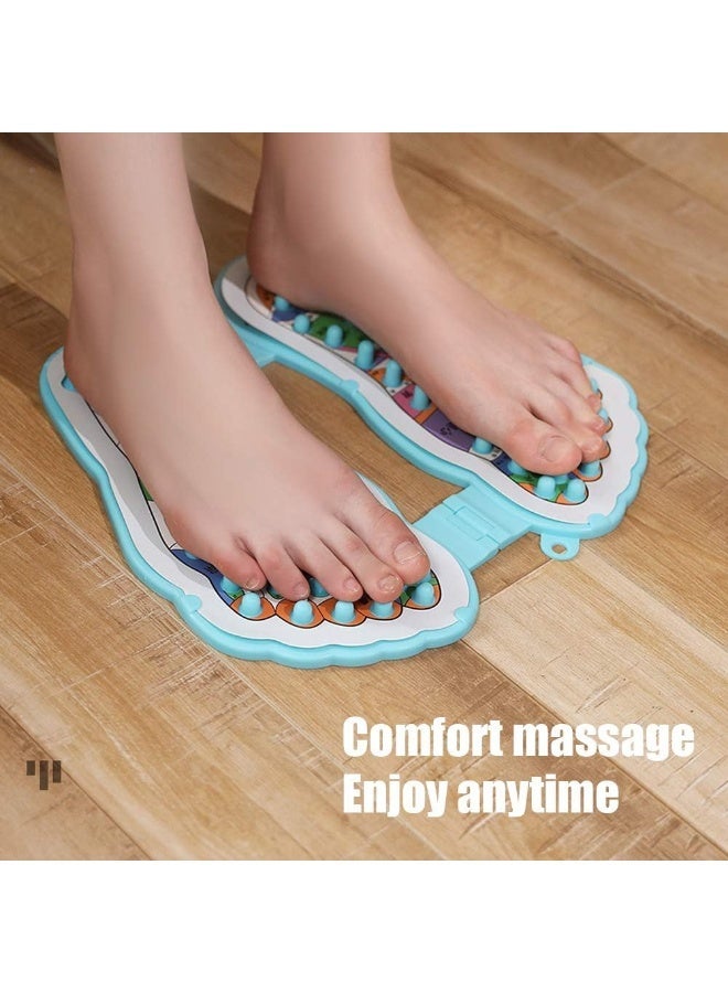 بساط تدليك وتنشيط القدمين القابل للطي - لوح تدليك نقاط الانعكاس (Reflexology) لتحسين الدورة الدموية وتخفيف التوتر - تصميم محمول من مواد صديقة للبيئة - Image 3